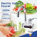 Electric Water Heater Tap - Hot Water Tap for Kitchen Bathroom Instant Heating Faucet - Digital Display - Shock Proof - ABS Body - Fast Tankless Water Geezer. 