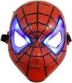 Glowing LED Superhero Halloween Light Spider Man Mask Children's Cartoon Mask Spider-man Toy Glow with Lamp Spiderman Mask - G10900. 