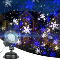 EAMBRITE Snowflake Projector Light LED White/Blue Rotating Snowfall Landscape Projection Decorative Christmas Lights with Timer for Birthday Wedding Theme Party Garden Home Winter Outdoor Indoor Decor. 