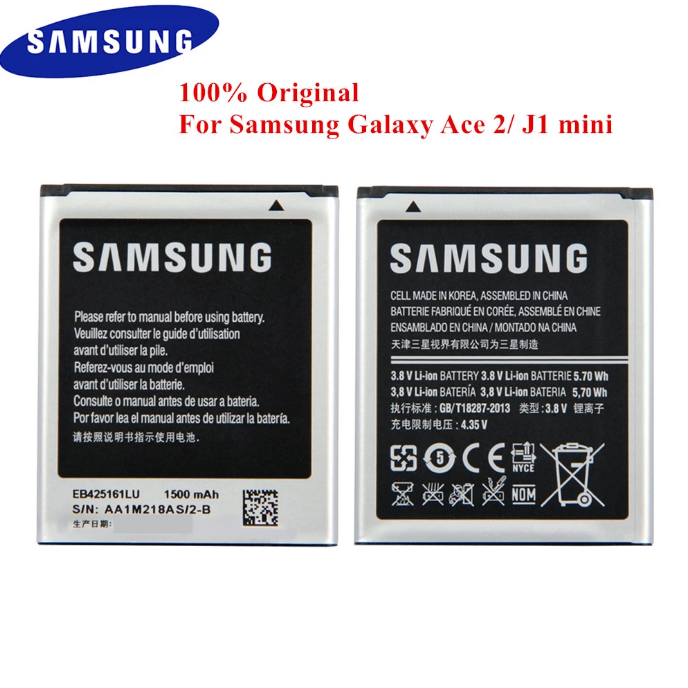 Samsung Galaxy J1 Mini / Ace 2 / S7562 Battery Replacement EB425161LU Battery with 1500mAh Capacity_Silver