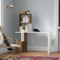 Toheed Wood Study Desk With Shelves home office desk. 