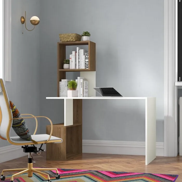 Toheed Wood Toheed Wood Study Desk With Shelves home office desk | Daraz.pk