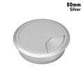 60/80mm Hardware Practical Organizer Cable Clamp Office Line Box Wire Hole Cover Desk Table Cable Fastener Computer Grommet. 