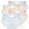 【Happier】 Ice Silk Comfortable Panties Summer Soft Women Seamless Elastic Briefs Underpant Breathable Translucent Cozy Quick-Drying Underwear. 