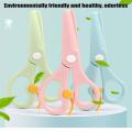 Plastic Color Paper Cutter Lightweight Pink/Green/Cyan Small Round Head Cutter for Arts And Crafts School Projects. 