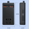 Universal 150W Car Power Inverter – DC 12V/24V to 110V/220V AC Converter, Intelligent Auto Power Adapter for Laptop, Phone, and Electronics. 