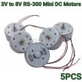 5/10PCS R300C 3V to 8V 3500RPM Mini DC Motor For Small Fan With Wire Line. 