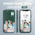 Jizetin for iPhone 6 / 6S Back Cover BTS Handsome Boys Team Liquid Silicone Phone Case Soft Full Camera Protect Phone Cases. 
