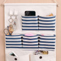 6/8 Pockets Cotton Linen Fabric Wall Door Hanging Bag Organizer Storage Pouch. 