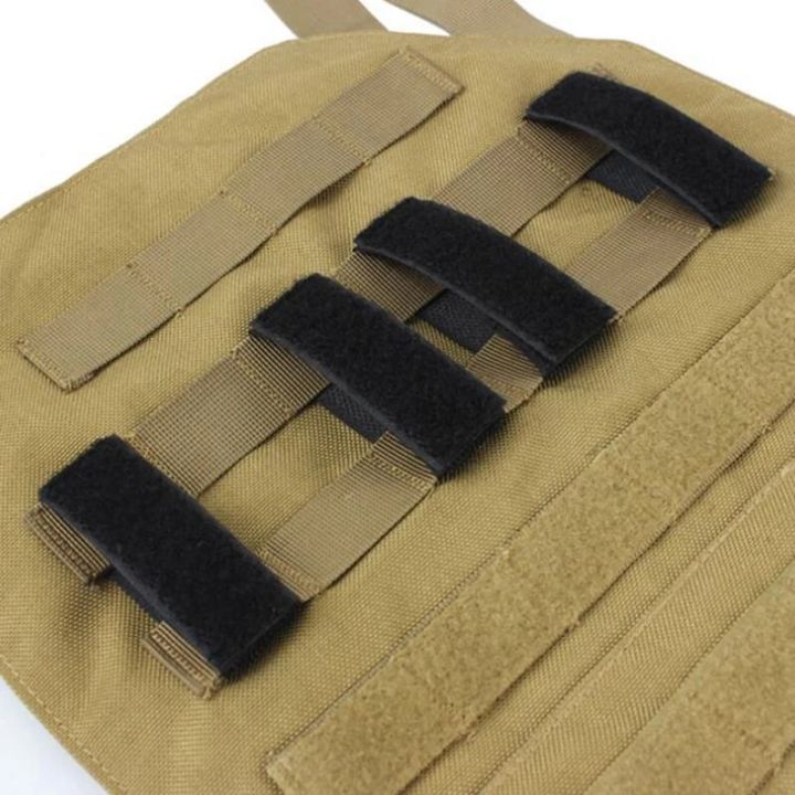 4PCS/SET Tactical Molle Strip Adapter Vest Backpack Patch Panel Hook Loop Converter Ribbon Strip For Attching ID Patches