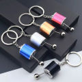 Creative Car 6 Speed Gearbox Gear head Keychain Manual Transmission Lever Metal Key Ring Car Refitting Metal Pendant. 