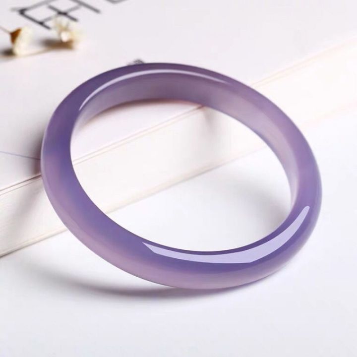 Agate Bracelet Purple Chalcedony Ice-like Violet Girl Jade Imperial Purple Sub-Manufacturer