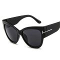 Cat Eye Sunglasses Woman Vintage Black Shades Gradient Sun Glasses Large Frame Female Cool Oculos De Sol Feminino. 