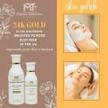 MT+ Organic Solutions Go with glow skin polish 24K GOLD ULTRA WHITENING BRIGHTER POWDER DUST FREE 20 VOL 6% improves your skin's texture Skin Polish. 
