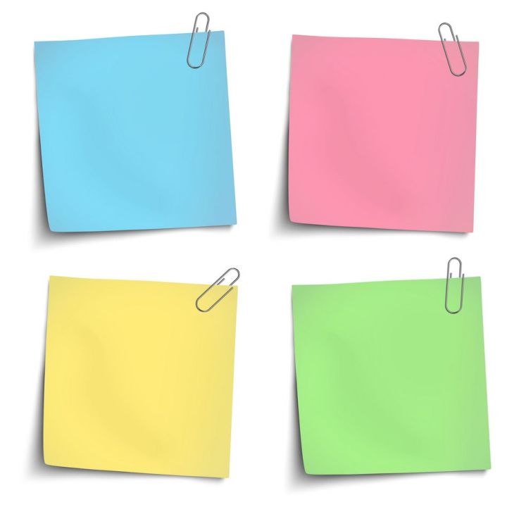 5 Color Sticky Notes 3x3 inches For school and college students