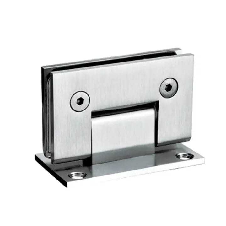 KOLF 90° ORIGINAL Wall to Glass Shower Door Hinge - Mirror Finish Chrome, 8mm–12mm Glass Support | DREAM Hardware