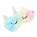 Cartoon unicorn girl boy child blackout plush unicorn eye patch blackout lunch break eye patch cute breathable eye patch. 
