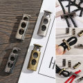 10 pcs Double Hole Metal Stopper Apparel Sewing Accessories Metal Clamp Stopper Cord Lock Toggle Shoelace Sportswear Accessories. 
