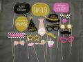 Pack of 15  Happy Birthday PhotoProp - Party Booth Photo Prop. 