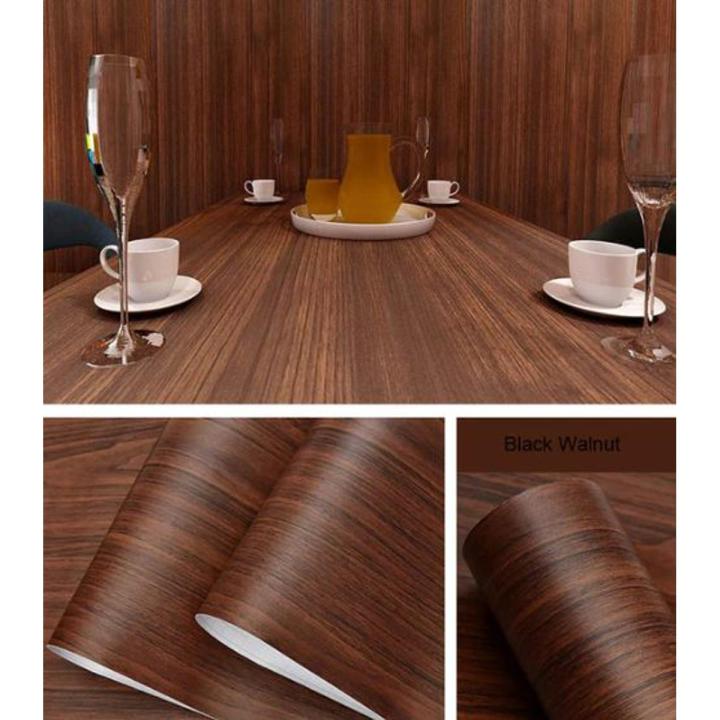 240cm x 60cm Waterproof Wood Sticker For Wall shelf Wood Door table Kitchen cabinet