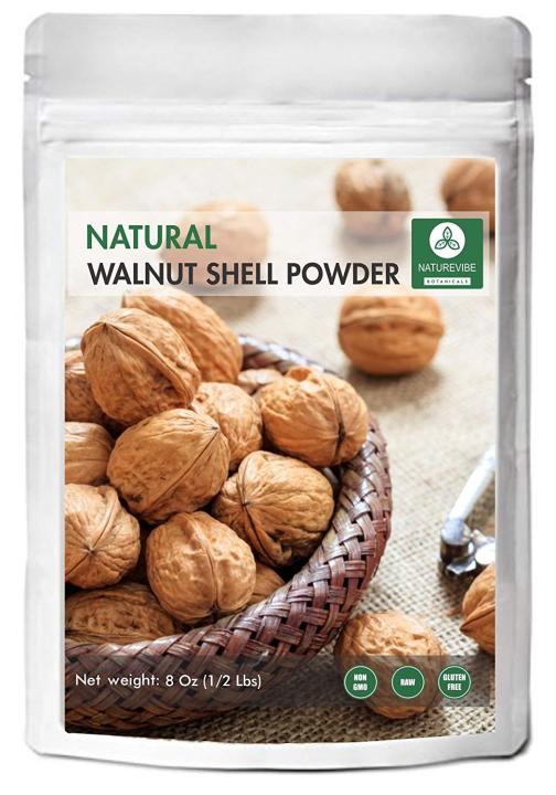 100% Pure & Natural Walnut Shell Powder (1/2 lb) Formulation (8 ounces ...