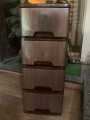 Plastic Storage Cabinet 4 Drawers, Multipurpose Drawers. 