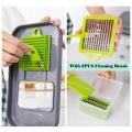 22 In 1 Multifunctional Vegetable Chopper Manual Chopper with Container Food Chopper Cutter. 