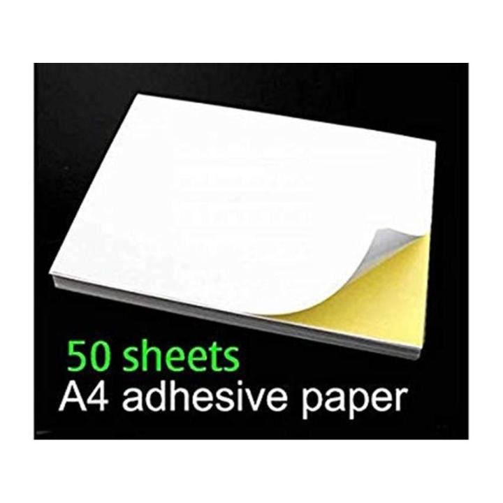 High Glossy Sticker Paper a4 Size 210mm x 297mm - 135g - Pack of 50 sheets