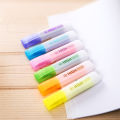 Transparent Body Jumbo Size Color Highlighter Marker Pen for Paper Fax Copy Spot Liner Stationery Office School Supplies A6070. 