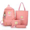 Fashion Bag for girls 4 piece laptop bag pack for girls college university girls bag laptop bagpack. 