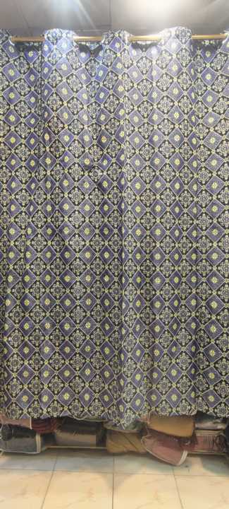 Curtain%20Veranda%20Jacquard%20Double%20Size%207.5ft%20Wifth%20x%208ft+%20Length%20Baramda%20Parda%20Semi%20Jacquard%20Stuff%20With%20Fitted%20Rings%20Ready%20To%20Use%20Luxury%20Heavy%20Set%20Of%201%20Curtain%20-%20Image%202