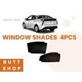 TOYOTA PRIUS 2016 SUN SHADES / WINDOW CURTAINS / BLINDS (DARK) BLACK 4PCS. 