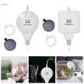 Aquarium Air Pump, Pump, Tank Aerator, Silent Power Saving Mini Aerator Pump, round. 