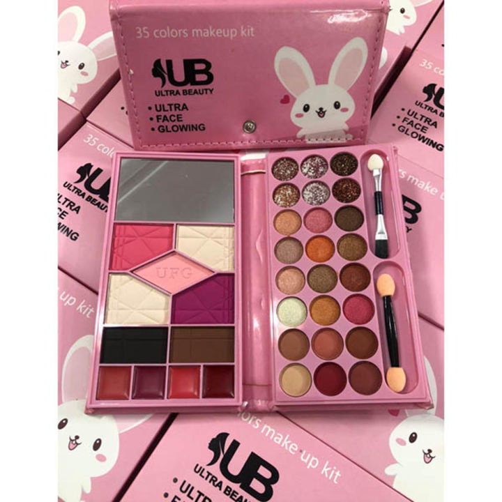 Ultra%20Beauty%20UB%20Face%20Glowing%20Kit%20With%2035%20Colors%20Eye%20Shadow%20Wallet%20Makeup%20Kit%20All%20In%20One%20Kit%20Best%20Quality%20Original%20All%20In%20One%20Makeup%20Palette%208%20in%201%20Master%20Pallet%20-%20Image%202