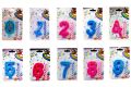 Birthday Candles 0-9 - Cake Candles 0 1 2 3 4 5 6 7 8 9 - Birthday Cake And Cupcake Toppers - 1st Birthday. 