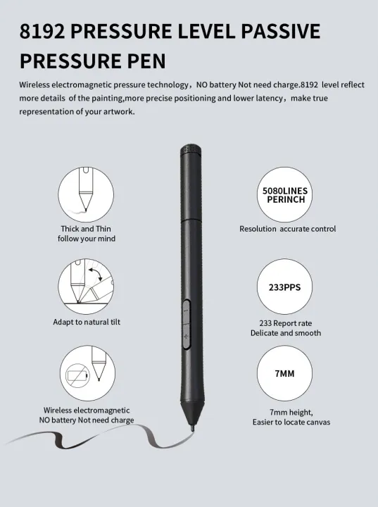 10moons%206%20Inch%20Graphic%20Tablet%208192%20Levels%20Digital%20Tablets%20Drawing%20Tablet%20No%20need%20charge%20Pen%20Tablet%20-%20Image%208