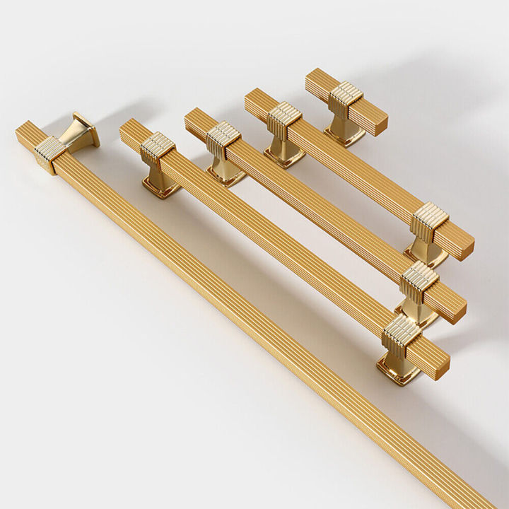 7 Inch Matte Gold Cabinet Pulls Kitchen Cabinet Handles -Solid Square Modern Drawer Pulls Zinc Alloy Cabinet Hardware, Door Handles for Kitchen Cabinets,Cupboard, Pack Of 2, 4, 10 And 20.