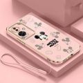 OPPO Reno11 F reno 11F 5G Funny Mickey Cartoon Lovely Case Shockproof Luxury Plating Mobile Cover with Lanyard. 