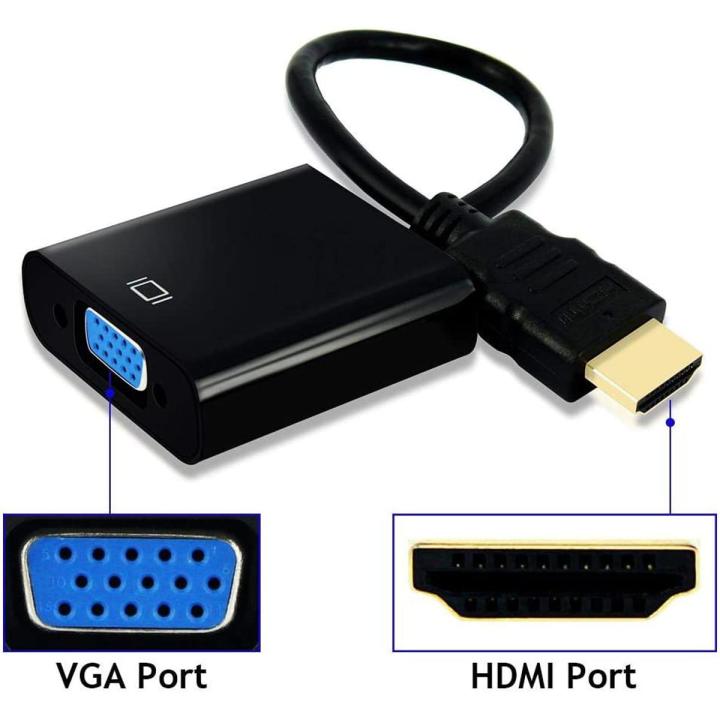 HDMI to VGA Cable Converter, Support Full HD 1080P for PC Computer PS3 PS4 Game Player HDMI Cable