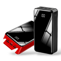 Royal R303 30000 Mah Power Bank Large Capacity Built in Flashlight Powerbank 4 Usb Ports QC 3.0 18W Lithium Polymer Battery. 