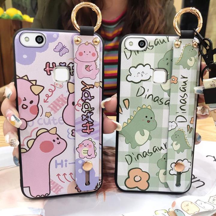 Anti-dust Phone Holder Phone Case For Huawei P10 Lite Cute Back Cover Wristband Lanyard Anti-knock Shockproof protective