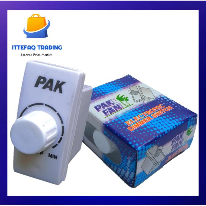 Fan Dimmer Switch Fan Regulator 250V- UPS Supported -Piano Size Fitting