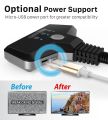 Fosmon 3-Port HDMI Switcher, HDR, HDMI 2.0, HDCP 2.2, 4K@60HZ 1080p Wall Mountable HDMI Switcher [Metallic Alloy Plug  Nylon Braided Pigtail Cable] Compatible with  TV 4K, HDTV. 