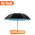 New Elegant Black Compact Folding Umbrella Wind Resistant Manual Open Close for Travel - Portable Small Umbrella for Men and Women. 