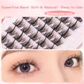 ANJOSIRMA Upgrade Eyelashes, Self grafting false eyelashes, Natural Individual Cluster EyeLashes, Quick DIY Eyelash Extensions. 