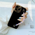 DEL for Vivo Y85 V9 Back Cover with 3D Colorful Wristband Chain Fashion Bracelet Shiny Plating Phone Case Soft Silicone Protective Cover. 