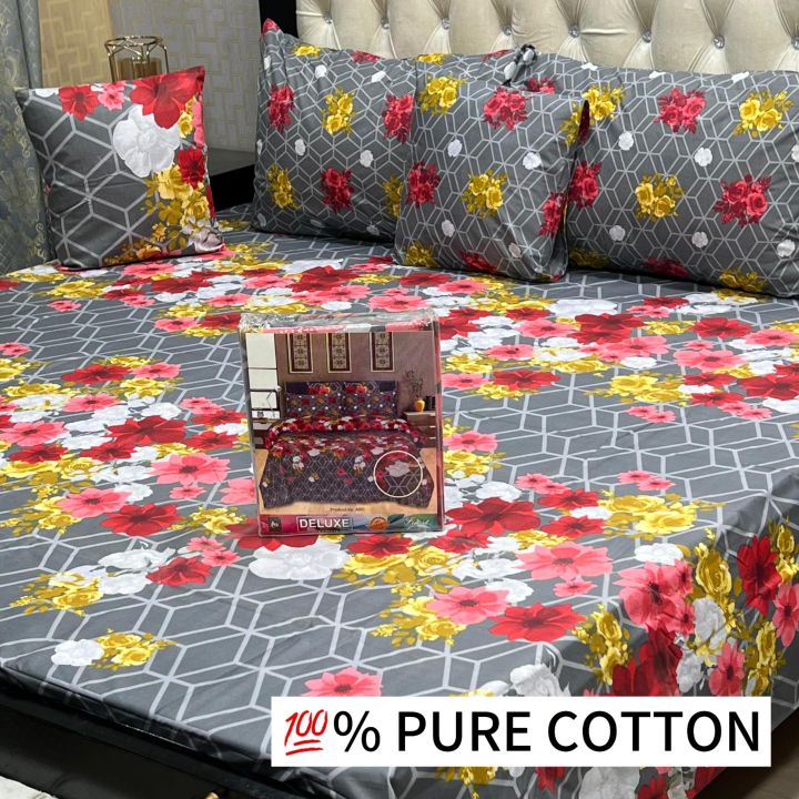 BeQuest Luxury Soft Cotton Bed Sheet 100% Pure cotton