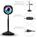 Sunset Lamp Remote Control Sunset RGB Projection 16 Color Changing Sunset Light 180 Degree Rotation USB Sunset Glow Lamp Visual Romantic Ambient Night Lights for Photo Video Bedroom Home. 