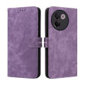 Vantime for Vivo V30e 5G PU Leather Wallet Case RFID Blocking Card Holder Flip Stand Shockproof Cover. 