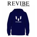 REVIBE - Blue Messi Printed Hoodies For Men. 